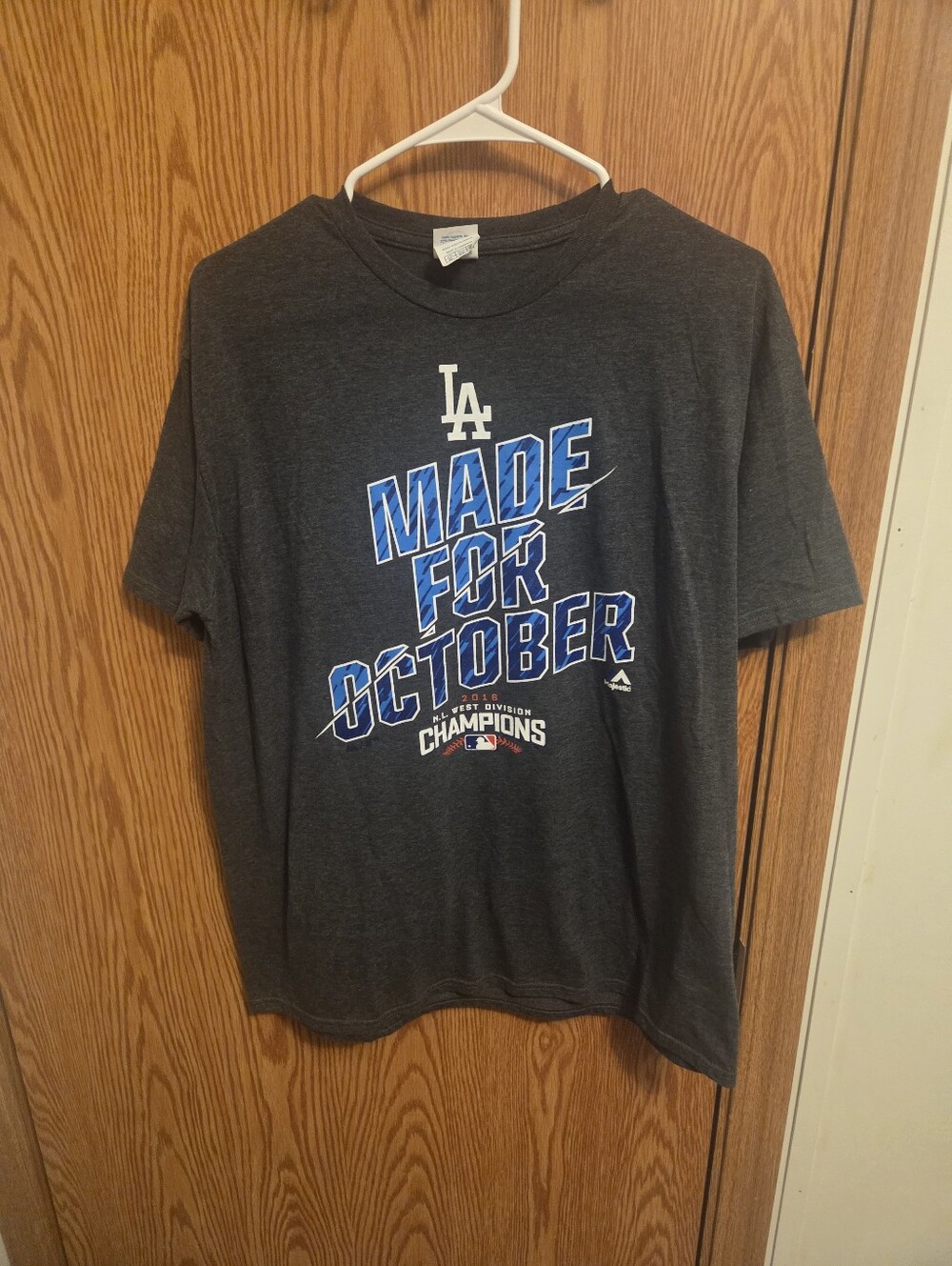 Delta Los Angeles Dodgers 2016 Playoffs Shirt Sz XL Men's NWOT MLB